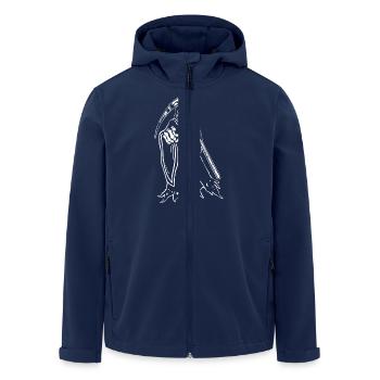 Jedermann - Recycelte Männer Softshell-Jacke von Stanley/Stella - Navy - Vorne - AI Model Male 185 light (185cm)