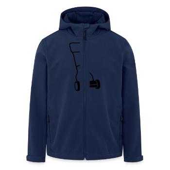 Rasenmäher Spindelmäher - Recycelte Männer Softshell-Jacke von Stanley/Stella - Navy - Vorne - AI Model Male 185 light (185cm)