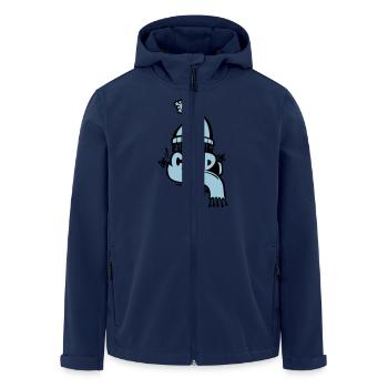 fucking cold - Recycelte Männer Softshell-Jacke von Stanley/Stella - Navy - Vorne - AI Model Male 185 light (185cm)