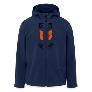 Crazy Like a FOX - Men’s Recycled Softshell Jacket by Stanley/Stella - navy - Front - AI Model Male 185 light (185cm)