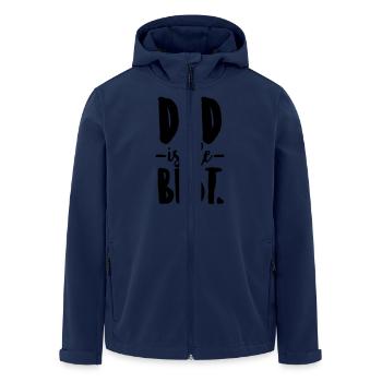 Dad is the best - Men’s Recycled Softshell Jacket by Stanley/Stella - navy - Front - AI Model Male 185 light (185cm)