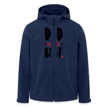 Dad is the best - Men’s Recycled Softshell Jacket by Stanley/Stella - navy - Front - AI Model Male 185 light (185cm)