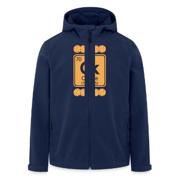 Cookie Element - Lustiges Periodensystem - Recycelte Männer Softshell-Jacke von Stanley/Stella - Navy - Vorne - AI Model Male 185 light (185cm)