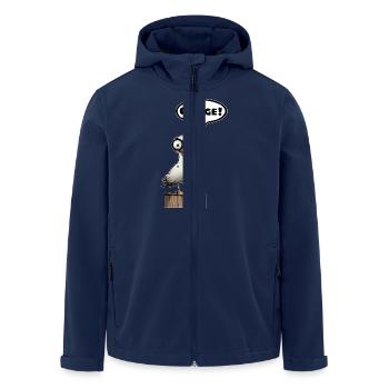 Seagull embarrass - Men’s Recycled Softshell Jacket by Stanley/Stella - navy - Front - AI Model Male 185 light (185cm)