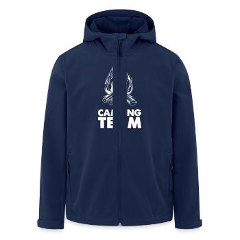 Feu de camp de l’équipe de camping - Veste softshell homme en polyester recyclé Stanley/Stella - marine - Devant - AI Model Male 185 light (185cm)