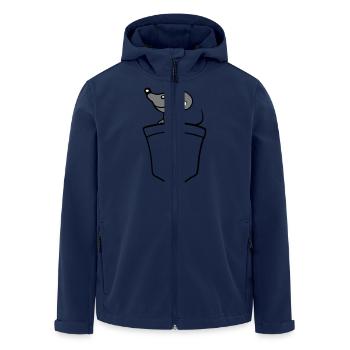 Maus Hemdtasche Tasche unterwegs auf Reisen Süß - Recycelte Männer Softshell-Jacke von Stanley/Stella - Navy - Vorne - AI Model Male 185 light (185cm)