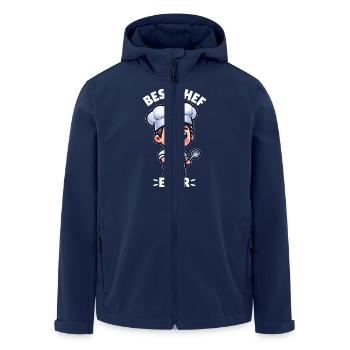 Bester Koch aller Zeiten - Recycelte Männer Softshell-Jacke von Stanley/Stella - Navy - Vorne - AI Model Male 185 light (185cm)