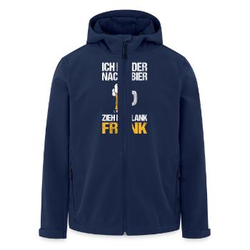 Bier Bierliebhaber Saufen Feiern Frank - Recycelte Männer Softshell-Jacke von Stanley/Stella - Navy - Vorne - AI Model Male 185 light (185cm)