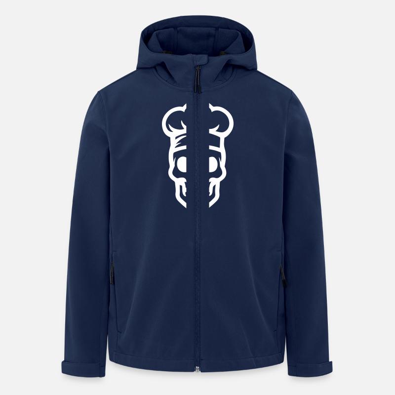 Koch Skelett - Recycelte Männer Softshell-Jacke von Stanley/Stella - Navy