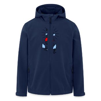 Glaube Liebe Hoffnung tall colored - Recycelte Männer Softshell-Jacke von Stanley/Stella - Navy - Vorne - AI Model Male 185 light (185cm)