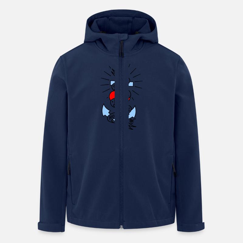 Glaube Liebe Hoffnung tall colored - Recycelte Männer Softshell-Jacke von Stanley/Stella - Navy