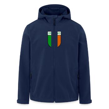 ireland hemblem - Men’s Recycled Softshell Jacket by Stanley/Stella - navy - Front - AI Model Male 185 light (185cm)