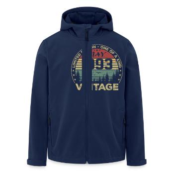 mai 1993 - may 1993 - Veste softshell homme en polyester recyclé Stanley/Stella - marine - Devant - AI Model Male 185 light (185cm)