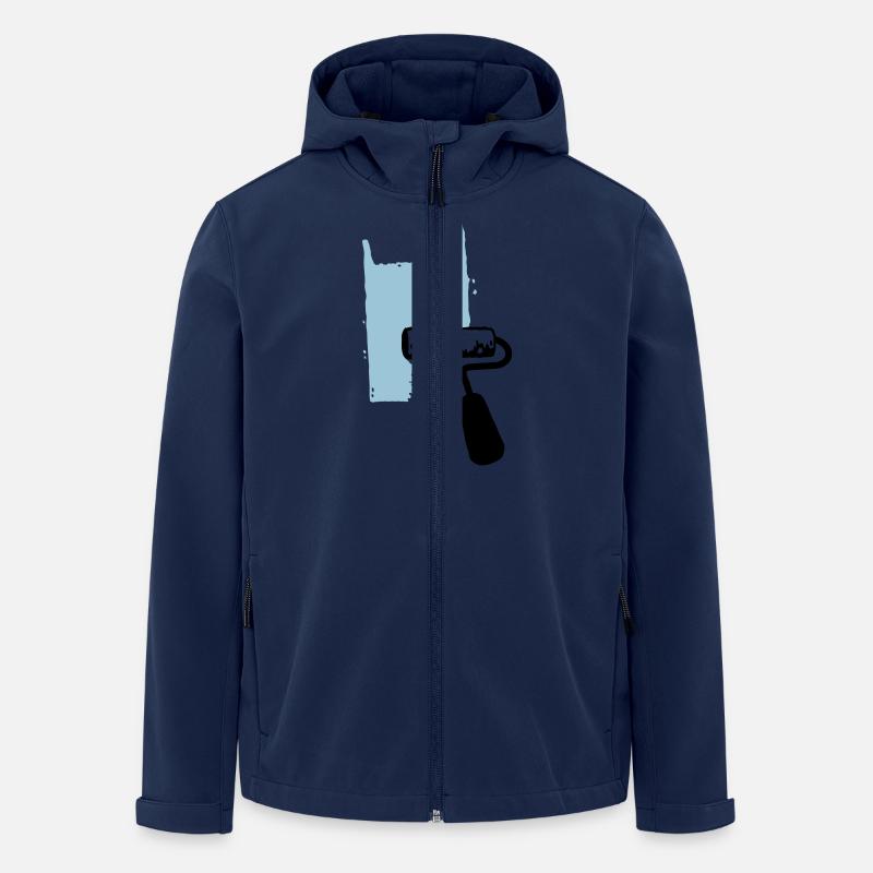 Farbroller - Recycelte Männer Softshell-Jacke von Stanley/Stella - Navy