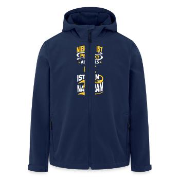 OMI - Recycelte Männer Softshell-Jacke von Stanley/Stella - Navy - Vorne - AI Model Male 185 light (185cm)
