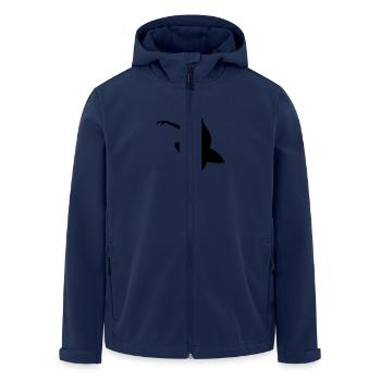Danseuse de ballet vecteur Silhouette - Veste softshell homme en polyester recyclé Stanley/Stella - marine - Devant - AI Model Male 185 light (185cm)