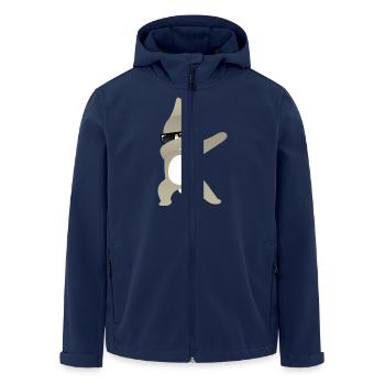 Dabbing Rabbit With Sunglasses - Dab Dance Gift - Men’s Recycled Softshell Jacket by Stanley/Stella - navy - Front - AI Model Male 185 light (185cm)