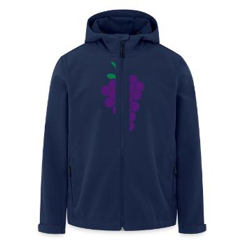 raisins - Veste softshell homme en polyester recyclé Stanley/Stella - marine - Devant - AI Model Male 185 light (185cm)