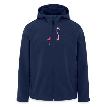 Flamingo - Recycelte Männer Softshell-Jacke von Stanley/Stella - Navy - Vorne - AI Model Male 185 light (185cm)