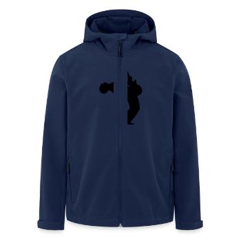 Tueur à la hache - Veste softshell homme en polyester recyclé Stanley/Stella - marine - Devant - AI Model Male 185 light (185cm)