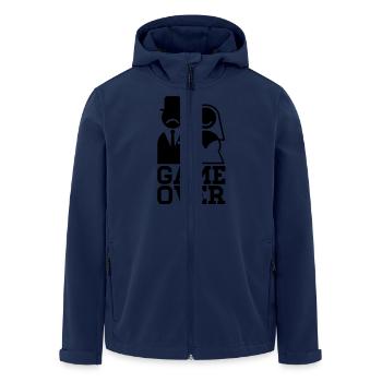 game_over_f1 - Recycelte Männer Softshell-Jacke von Stanley/Stella - Navy - Vorne - AI Model Male 185 light (185cm)