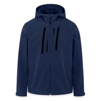 4 temps / / 4 fois / / Anniversaire / / cadeau - Veste softshell homme en polyester recyclé Stanley/Stella - marine - Devant - AI Model Male 185 light (185cm)