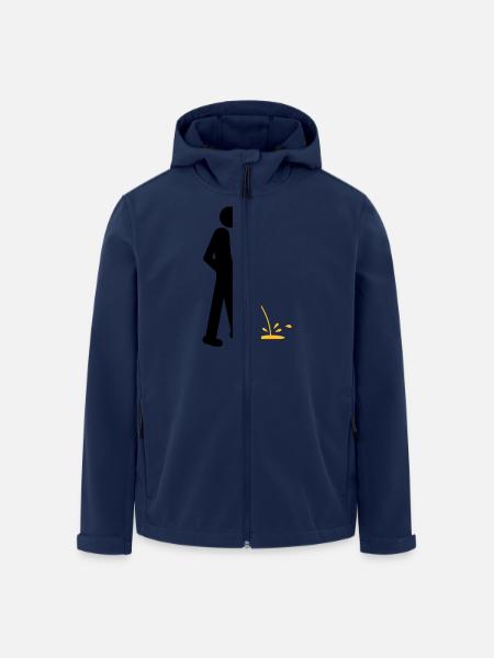 Pee - Men’s Recycled Softshell Jacket by Stanley/Stella - navy