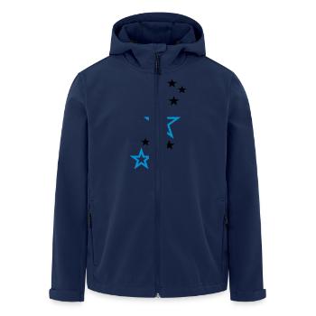 Stars - Recycelte Männer Softshell-Jacke von Stanley/Stella - Navy - Vorne - AI Model Male 185 light (185cm)
