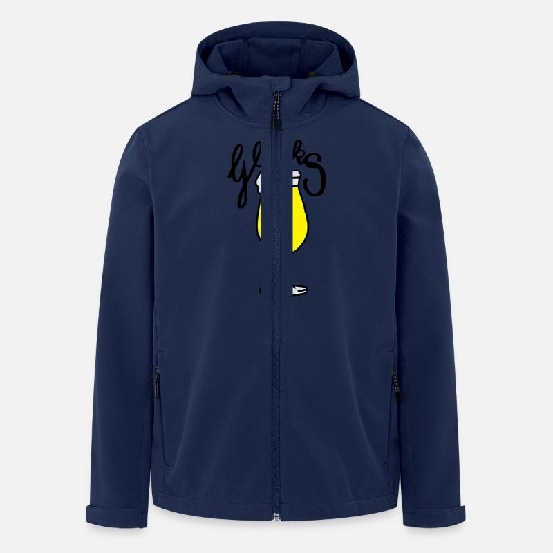 Glückspils - Recycelte Männer Softshell-Jacke von Stanley/Stella - Navy