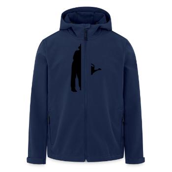 Jardinier - Veste softshell homme en polyester recyclé Stanley/Stella - marine - Devant - AI Model Male 185 light (185cm)