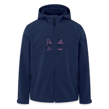 Foot - La footballeuse - Veste softshell homme en polyester recyclé Stanley/Stella - marine - Devant - AI Model Male 185 light (185cm)