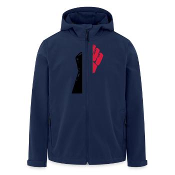 Palestine - Veste softshell homme en polyester recyclé Stanley/Stella - marine - Devant - AI Model Male 185 light (185cm)