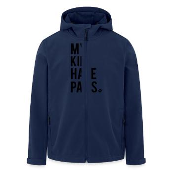 Paws - Men’s Recycled Softshell Jacket by Stanley/Stella - navy - Front - AI Model Male 185 light (185cm)