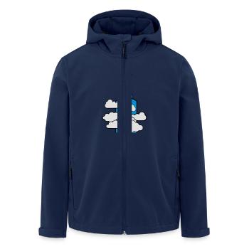 gagnant réussie Siegerin championne féminine - Veste softshell homme en polyester recyclé Stanley/Stella - marine - Devant - AI Model Male 185 light (185cm)