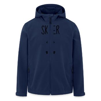 Skifahren Skifahrer Sport Ski Spieler - Recycelte Männer Softshell-Jacke von Stanley/Stella - Navy - Vorne - AI Model Male 185 light (185cm)