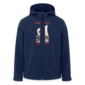 NORMANDIE CONQUERANT Kreation Louis RUNEMBERG © - Recycelte Männer Softshell-Jacke von Stanley/Stella - Navy - Vorne - AI Model Male 185 light (185cm)