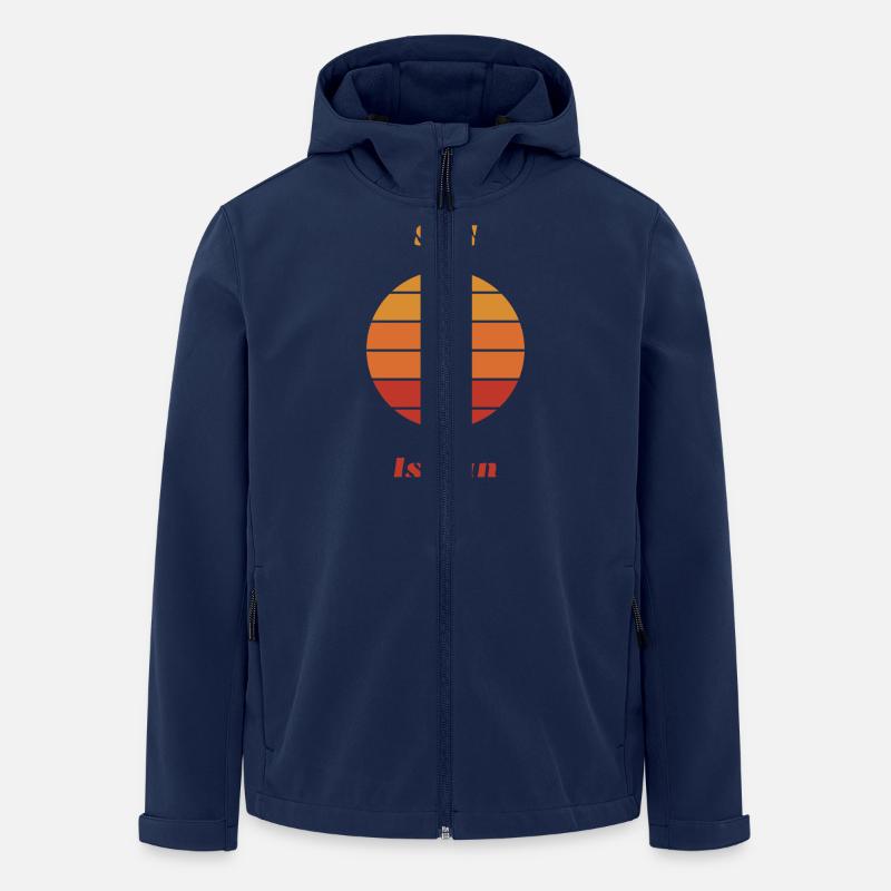 Le soleil, c’est amusant - Veste softshell homme en polyester recyclé Stanley/Stella - marine