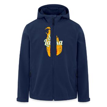 Sri Lanka Landkarte Vintage Urlaub Insel Souvenir - Recycelte Männer Softshell-Jacke von Stanley/Stella - Navy - Vorne - AI Model Male 185 light (185cm)