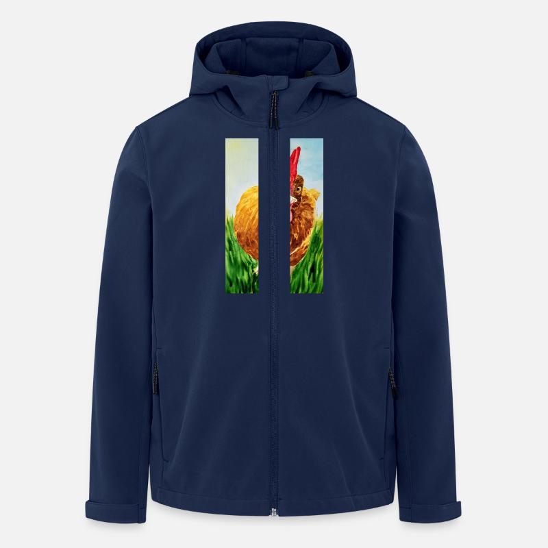 Mad Chicken - Recycelte Männer Softshell-Jacke von Stanley/Stella - Navy