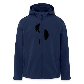 Mutter - Recycelte Männer Softshell-Jacke von Stanley/Stella - Navy - Vorne - AI Model Male 185 light (185cm)