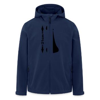 Penis 21cm - Recycelte Männer Softshell-Jacke von Stanley/Stella - Navy - Vorne - AI Model Male 185 light (185cm)