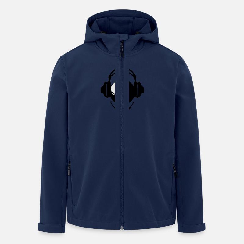 Kopfhörer Kopfhörer dj Golf smiley1 - Recycelte Männer Softshell-Jacke von Stanley/Stella - Navy