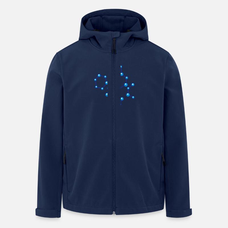 molecule - Recycelte Männer Softshell-Jacke von Stanley/Stella - Navy