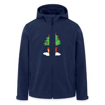 Christmas Tree - Recycelte Männer Softshell-Jacke von Stanley/Stella - Navy - Vorne - AI Model Male 185 light (185cm)