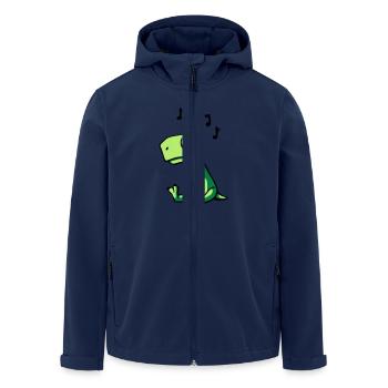 T-Rex Music - Recycelte Männer Softshell-Jacke von Stanley/Stella - Navy - Vorne - AI Model Male 185 light (185cm)