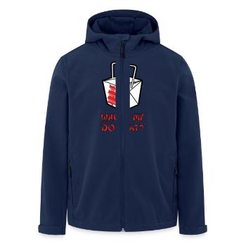 Where my dogs at? - Veste softshell homme en polyester recyclé Stanley/Stella - marine - Devant - AI Model Male 185 light (185cm)