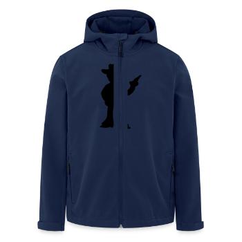 Cowboy - Sheriff - Shadow - Veste softshell homme en polyester recyclé Stanley/Stella - marine - Devant - AI Model Male 185 light (185cm)