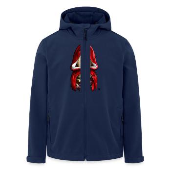 Le Petit Chaperon Poulpe - Veste softshell homme en polyester recyclé Stanley/Stella - marine - Devant - AI Model Male 185 light (185cm)