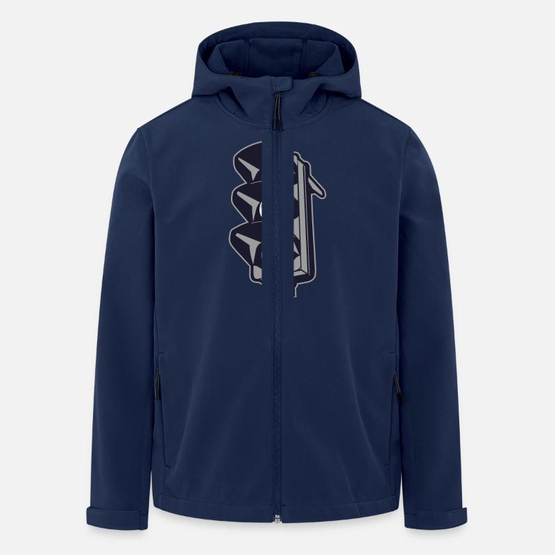 Rote Ampel - Recycelte Männer Softshell-Jacke von Stanley/Stella - Navy