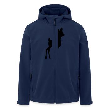Rehkitz - Recycelte Männer Softshell-Jacke von Stanley/Stella - Navy - Vorne - AI Model Male 185 light (185cm)